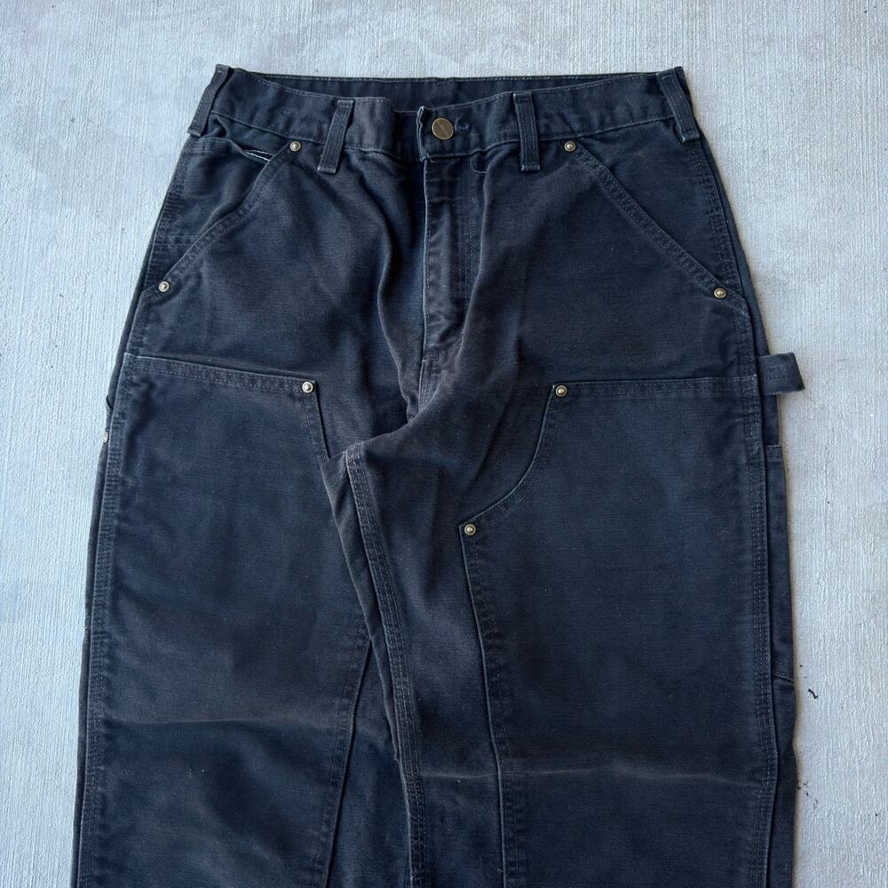Carhartt black double knee work wear carpenter pants - Picture 2 of 7